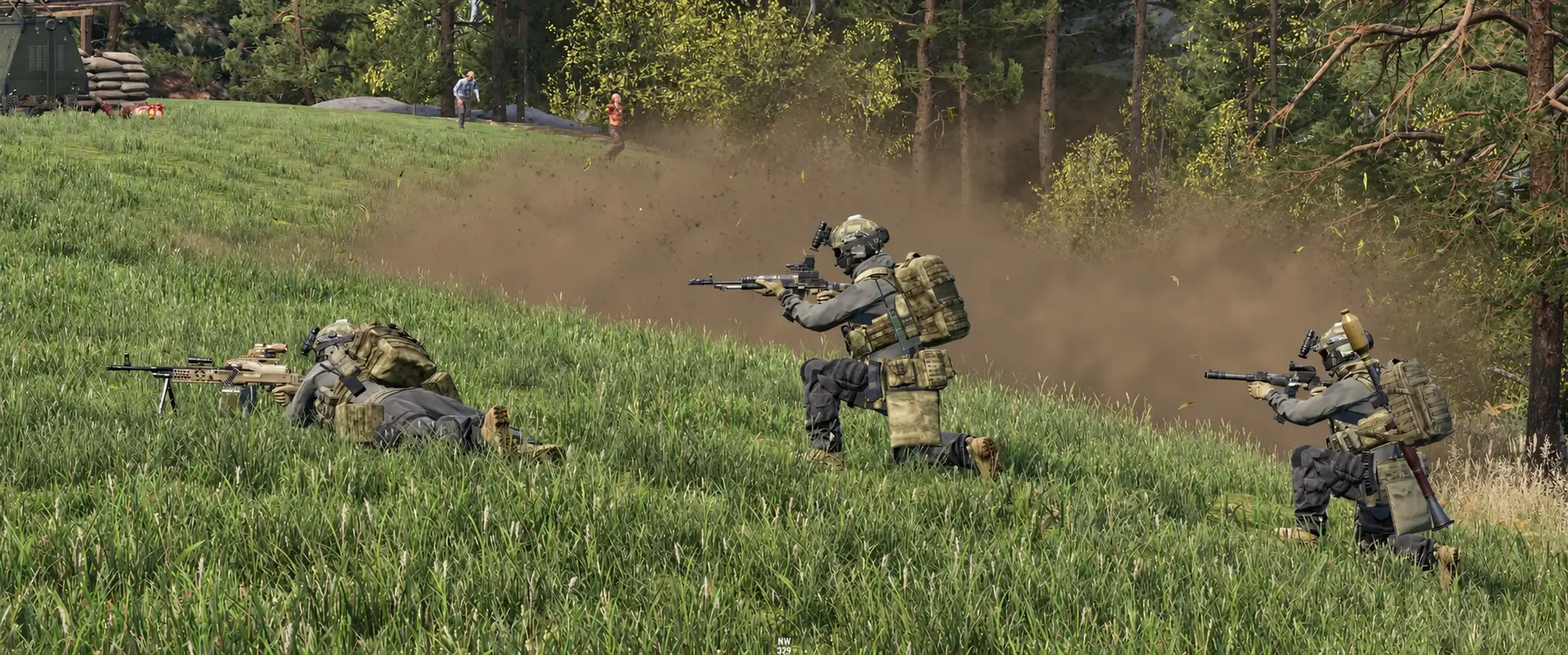 Contact in the treeline.